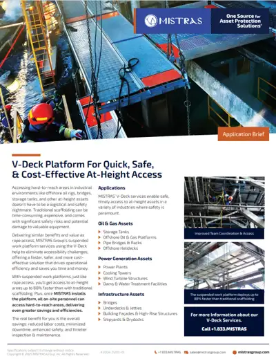 V-Deck Platform for Quick, Safe, & Cost-Effective At-Height Access