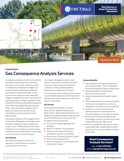 Gas Consequence Analysis Services
